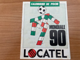 Calendrier De Poche Italia 90 Pocket Calendar Football - Formato Piccolo : 1981-90