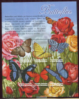 Grenadines ** N° 3164 à 3169 En Feuillet - Papillons Et Roses - Grenade (1974-...)