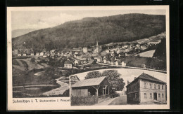 AK Schmitten I. Taunus, Restaurant J. Wenzel, Ortsansicht  - Taunus