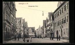 AK Dillingen A. D., Partie Aus Der Königstrasse West  - Dillingen