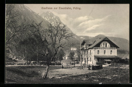 AK Piding, Gasthaus Zur Eisenbahn  - Other & Unclassified