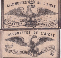 ETIQUETTE D ALLUMETTE(OTISTE?) 4 PIECES(AIGLE) - Boites D'allumettes - Etiquettes