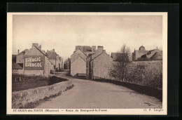 CPA St-Ouen-des-Toits, Route Du Bourgneuf-la-Forest  - Altri & Non Classificati