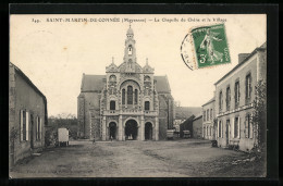 CPA Saint-Martin-de-Connée, La Chapelle Du Chene Et Le Village  - Altri & Non Classificati