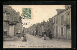 CPA Villaines-la-Juhel, Hotel De Ville Et Rue Neuve  - Villaines La Juhel