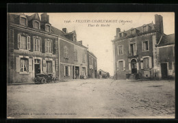CPA Villiers-Charlemagne, Place Du Marche  - Autres & Non Classés