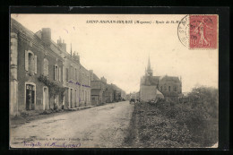 CPA Saint-Aignan-sur-Roe, Route De Saint-Michel  - Other & Unclassified