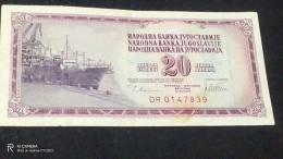 YOGUSLAVYA--    20   DİNAR            XF - Yugoslavia