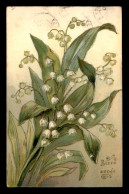 FANTAISIES - MUGUET - CARTE GAUFREE - Flores