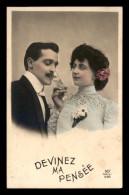 FANTAISIES - DEVINEZ MA PENSEE - COUPLE - SERIE DE 5 CARTES - Andere & Zonder Classificatie