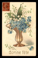 FANTAISIES - MUGUET ET MYOSOTIS - CARTE GAUFREE - Fleurs