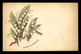 FANTAISIES - MUGUET - CARTE PATRIOTIQUE - CARTE GAUFREE - Flowers