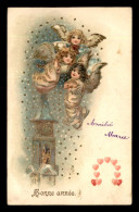 FANTAISIES - ANGES - CARTE GAUFREE - Angeles