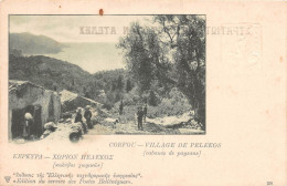 GRECE - CORFOU - Village De PELEKOS - Cabanes De Paysans - Entier Postal - Grèce
