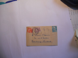 Mignonette Au Tarif Carte Postale Taxée Au Tarif Lettre Soit 14F - 1921-1960: Période Moderne