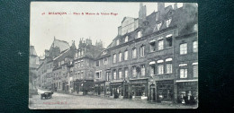 25 , Besançon , La Place Et Ses Commerces En 1905 - Besancon