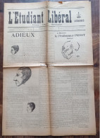 Etudiants (Liège) - Journal---L’étudiant Libéral Liégeois---N° 1, 21 Octobre 1924 (nombreux Autres Journaux De Ce Titre) - Andere & Zonder Classificatie