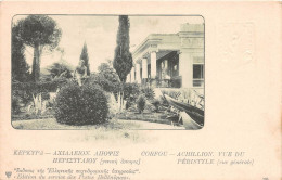GRECE - CORFOU - Achillion - Vue Du Péristyle (vue Générale) - Entier Postal - Greece