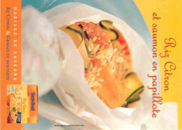 Recettes De Cuisine - Riz Citron Et Saumon En Papillote - Carte Publicitaire Uncle Ben's - Gastronomie - CPM - Carte Neu - Küchenrezepte