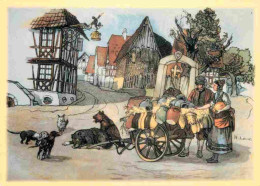 Art - Peinture - Henri Loux - Si L'Alsace De 1900 M'était Contée - Marchand De Poteries De Soufflenheim - Paysanne En Co - Schilderijen