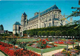 18 - Bourges - La Cathédrale Saint Etienne - Les Jardins De L'Evêché - Fleurs - Carte Neuve - CPM - Voir Scans Recto-Ver - Bourges