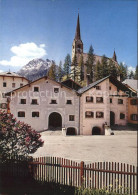 11865737 Scuol Tarasp Vulpera Dorfpartie In Scuol Mit Kirche Scuol - Sonstige & Ohne Zuordnung