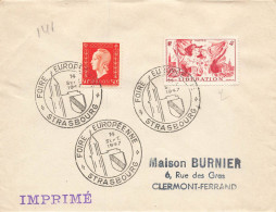 FOIRE EUROPEENNE DE STRASBOURG. 14 SEPT 1947 - Matasellos Conmemorativos