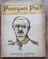 Pourquoi Pas ?---Maurice Lippens, Gouverneur Du Congo (couverture De Ochs)---n° 400, 31 Mars 1922 - Altri & Non Classificati