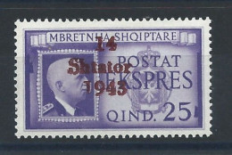 Albanie N°302** (MNH) 1943 - Surchargé "14 Shtator 1943" - Albanie