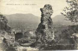 CREISSELS ( Aveyron) Le Rocher De Pélitasse RV Beai Cachet Perlé Creossels - Autres & Non Classés