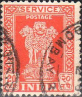 Inde Service Obl Yv: 20 Mi:138I Colonne D'Asoka (TB Cachet Rond) - Official Stamps