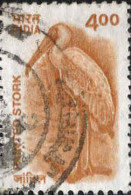 Inde Poste Obl Yv:1634 Mi:1851 Painted Stork (TB Cachet Rond) - Usati