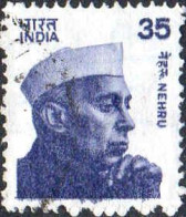Inde Poste Obl Yv: 625/626 Nehru & Mahatma Gandhi (cachet Rond) - Oblitérés