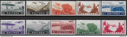 1936 Eritrea African Subjects Airmail 10v. MNH Sassone N. 17/26 - Otros & Sin Clasificación