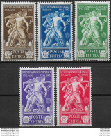 1930 Eritrea Istituto Agricolo 5v. MNH Sassone N. 174/78 - Other & Unclassified