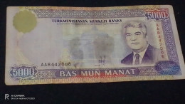 TÜRKMENİSTAN--    5000    MANAT           VF - Turkmenistan