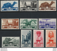 1933 Eritrea Soggetti Africani 10v. MNH Sassone N. 203/12 - Andere & Zonder Classificatie