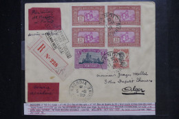 INDOCHINE - Enveloppe Du Voyage  Record De Distance De Costes Et Bellonte En  1929 Pour Alger - L 152475 - Covers & Documents