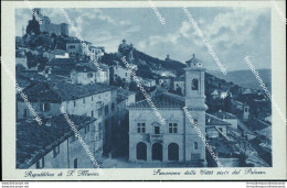 Ba15 Cartolina Repubblica Di San Marino Panorama Della Citta' Visto Dal Palazzo - Saint-Marin