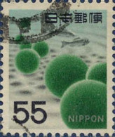 Japon Poste Obl Yv: 576 Mi:653 Plante D'eau Lac Akan Aegagropila Linnaei (cachet Rond) - Usati