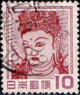 Japon Poste Obl Yv: 498 Mi:549 Desse Kannon Temple Nara Horyuji (Beau Cachet Rond) - Usati