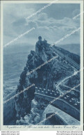 Ba20 Cartolina Repubblica Di San Marino Vista Dalla Seconda E Terza Torre - Saint-Marin