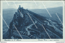 Ba19 Cartolina Repubblica Di San Marino Seconda Torre E Mura Castellana - Saint-Marin