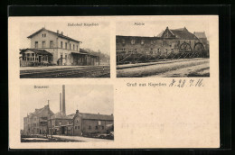 AK Kapellen, Bahnhof Kapellen, Mühle Und Brauerei  - Other & Unclassified