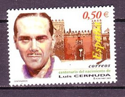 Spain 2002 MiNr. 3739   Spanien Famous People Lyric Poet Luis Cernuda 1v MNH ** 1,00 € - Otros & Sin Clasificación