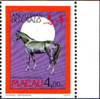 Macao Poste N** Yv: 606a Mi:639C Ano Lunar Do Cavalo Bord De Feuille - Nuevos