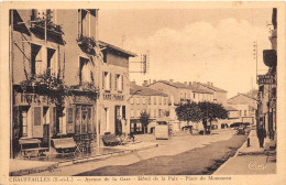 71-CHAUFFAILLES- AVENUE DE LA GARE HÔTEL DE LA PAIX PLACE DU MONUMENT - Altri & Non Classificati