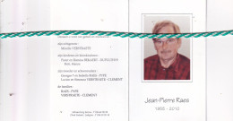 Jean-Pierre Raes-Verstraete, Roeselare 1955, Dadizele 2010. Foto - Obituary Notices