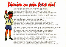 H2370 - Junge Pioniere Spruchkarte Jungpioniere Uniform - Non Classificati