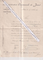 JUMET  Concessions Cimetière  1913 - Gesetze & Erlasse